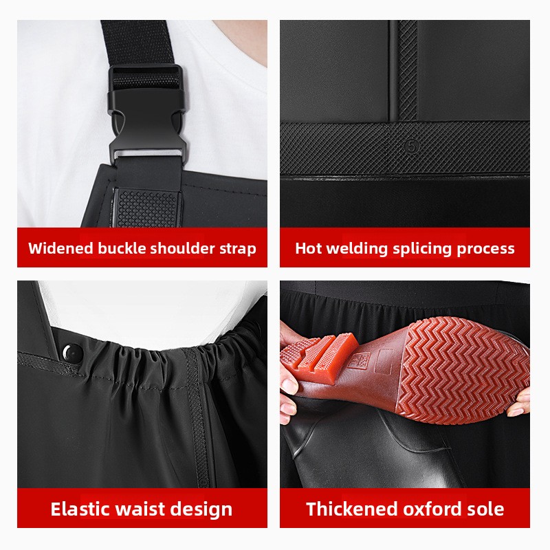 PVC Chest Waders with Boots Wa - Fishing Pants Waterproof recension och pris